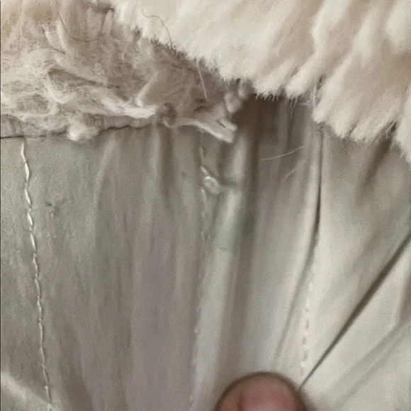 4/$20 Zara Gray Pea Coat with Cream Lining - Picture 4 of 7